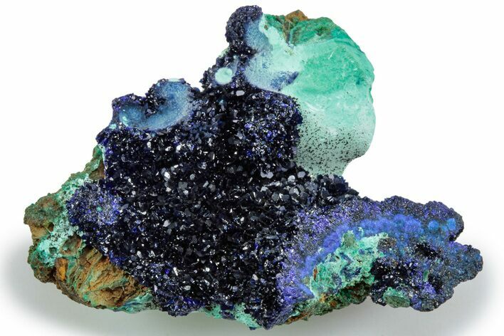 Sparkling Azurite and Malachite Crystals - China #217597